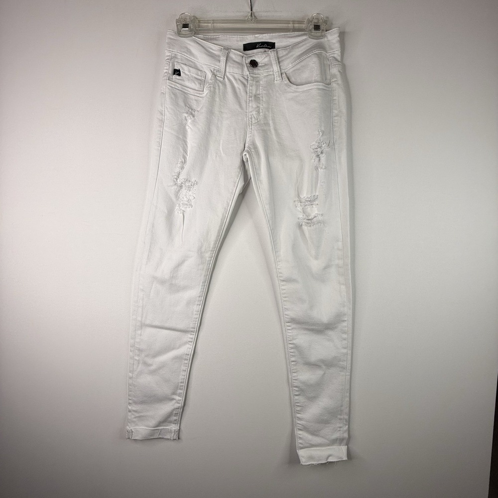 kancan jeans Women's White Skinny Stretch 25